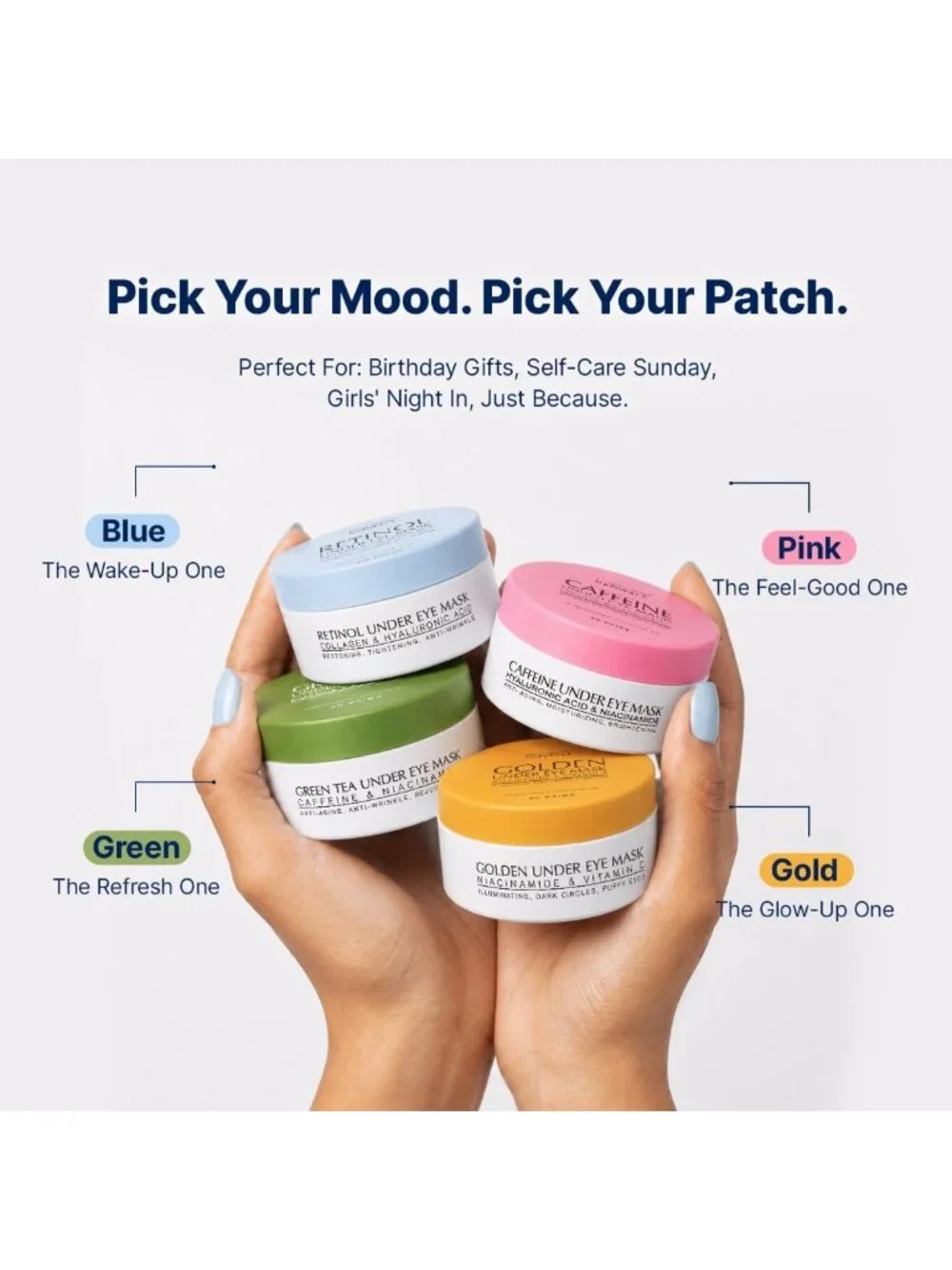 Revitalizing Under Eye Patches for Puffiness & Dark Circles - 60 Count